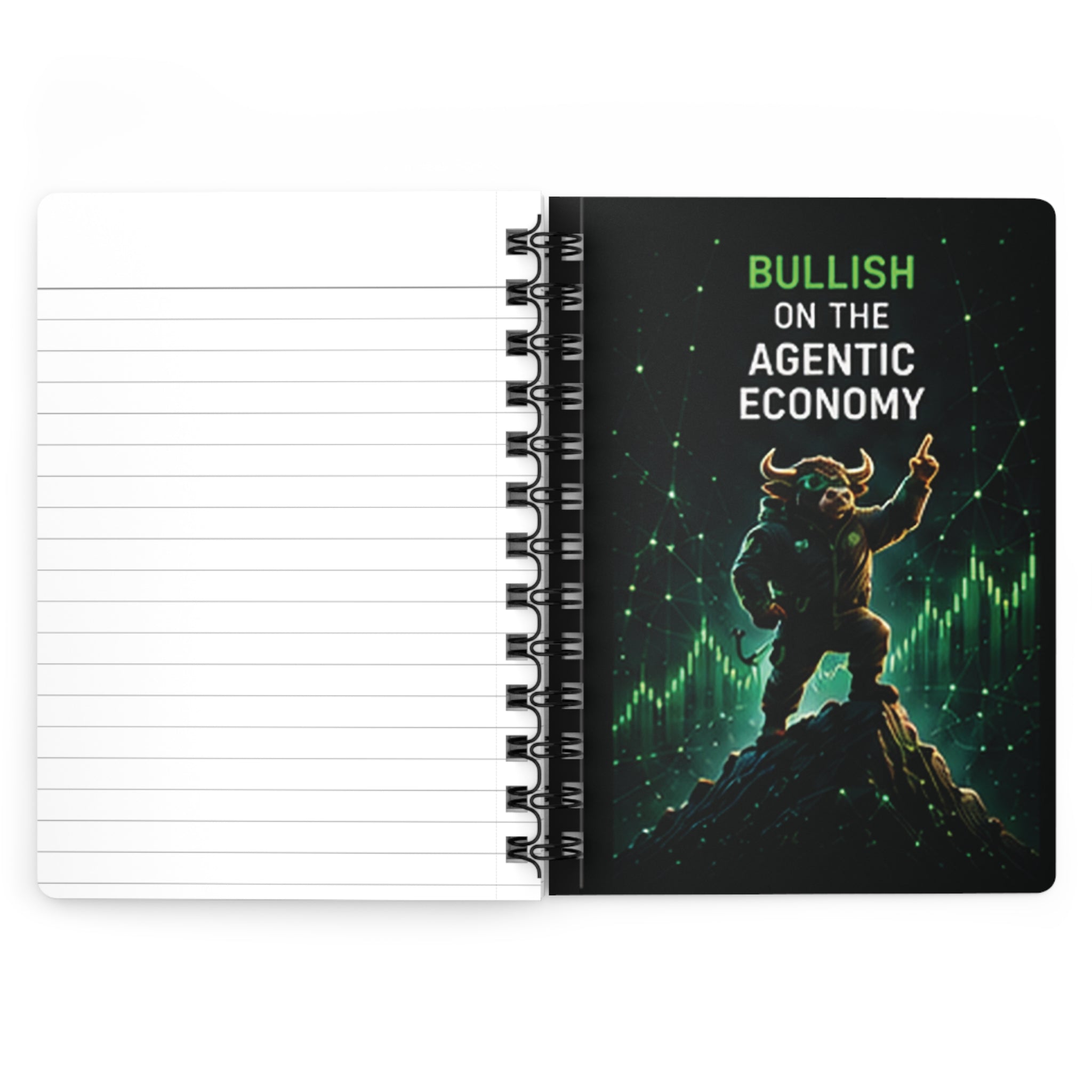 Agentic Bull Spiral Notebook — Futuristic Crypto/Finance Journal