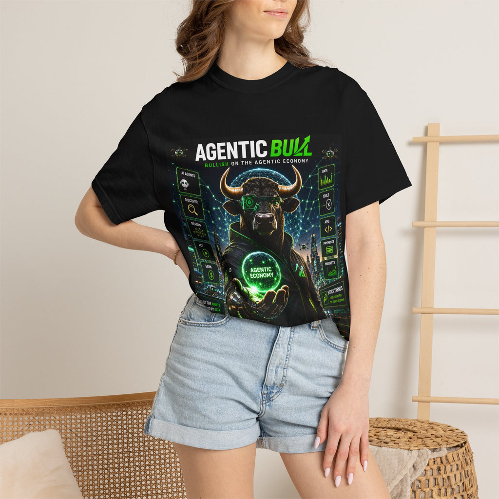Agentic Bull T-Shirt — Crypto/Bull Market Graphic Tee