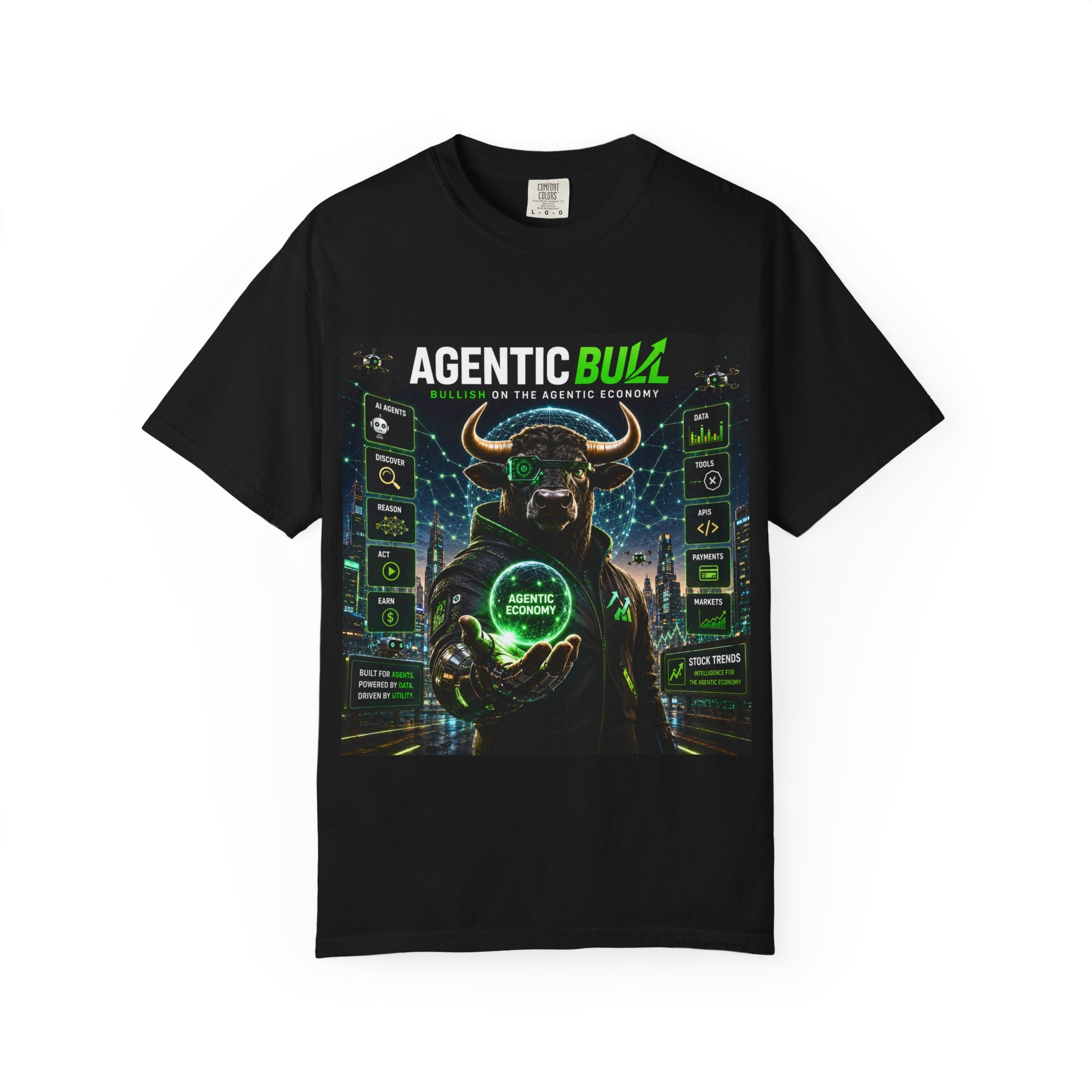 Agentic Bull T-Shirt — Crypto/Bull Market Graphic Tee