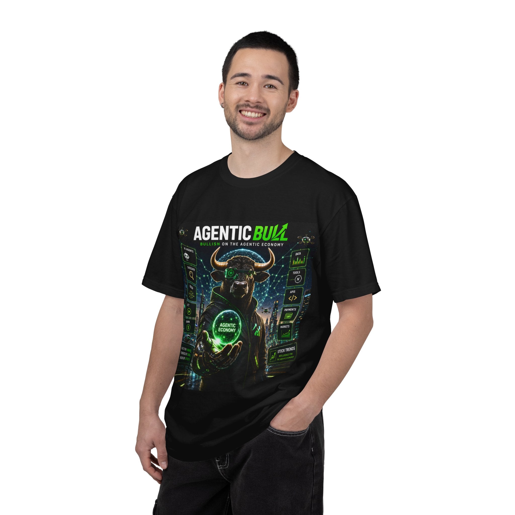 Agentic Bull T-Shirt — Crypto/Bull Market Graphic Tee